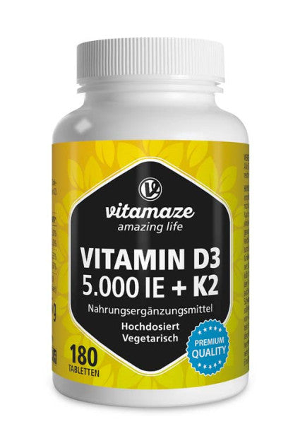 Vitamin D3 + K2 Tabletten