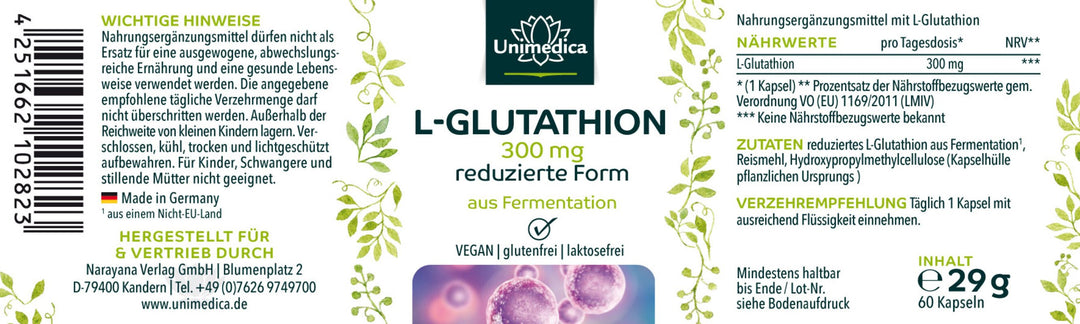 L-Glutathion reduziert - 300 mg