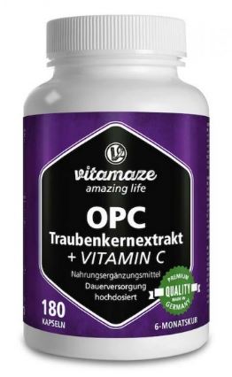 OPC Traubenkernextrakt hochdosiert + Vitamin C