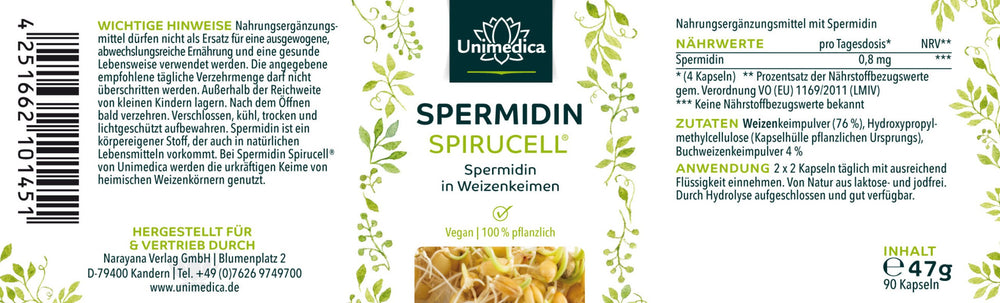 Spermidin Spirucell - 0,5 mg